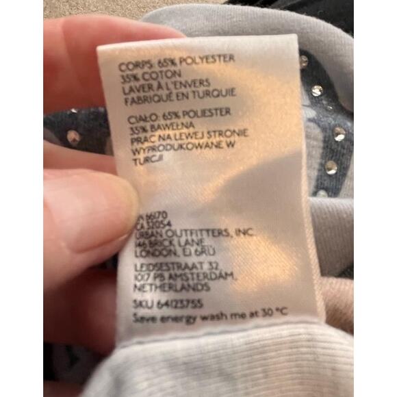 NWOT Urban Outfitters Cowboy Long Sleeve Crop Top L Western Y2K Cowgirl Boho - Picture 7 of 9